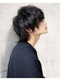 無造作 マッシュウルフ スパイラルパーマ ウルフ FLOW AWARD 柏