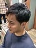 【MEN'S専門店】カット+白髪染めカラー+シェービングコース ¥8882
