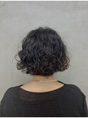 ボブパーマくるくるパーマパーマ顔周りパーマニュアンスパーマ