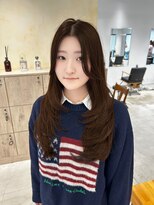 ビューバイネオリーブ 用賀店(Beau'r by neolive)&nbsp;ストレートパーマ縮毛矯正ダークパープル夏ミルクブラウン[用賀]