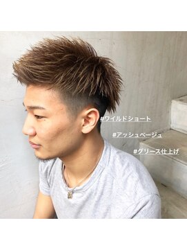 アイリーヘアデザイン(IRIE HAIR DESIGN) 【IRIE HAIR赤坂】ワイルドアップバング×ウェットスタイル