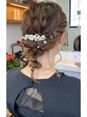 【butter福本唯花】ざっくり編みおろしヘア