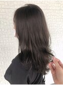 透明感たっぷりミルキーグレージュ(ブリーチなし)