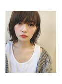 [代々木]ナチュラルピンクスイートAラインの甘辛ショートボブ