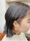【ベルクープス天王寺】杉山隆治 イヤリングカラーオレンジ