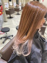 バグズ ヘアデザイン 桔梗が丘店(Baguz HAIR DESIGN)&nbsp;暖色系カラー☆おしゃれインナーカラーロングスタイル