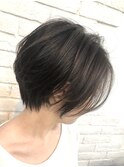 動きのあるクールショートボブ/イルミナカラー/ハイライト