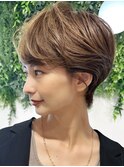 【渡辺】ショートグラデーションカラーペールベージュ