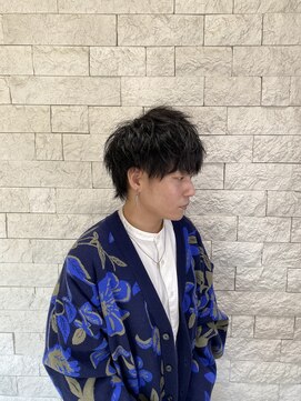 ラヴリア カミツ(LOVERIA KAMITSU) メンズツイスト風コテ巻きマッシュショート