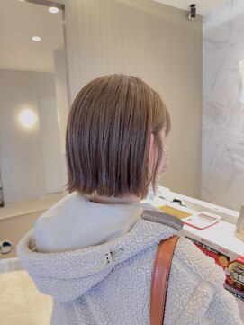 マイラグーン(MY LAGOON) ミニボブ切りっぱなしプツッとボブ透明感カラー