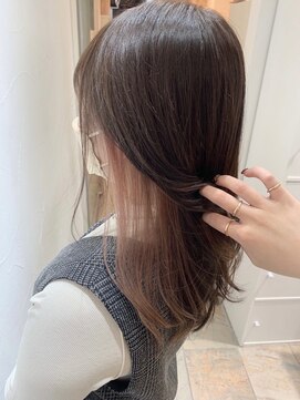 ネオリーブアオバ 高田馬場店(Neolive aoba) インナーカラーピンクベージュ