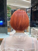 ビュートリアム 梅田(BEAUTRIUM)&nbsp;ショートボブ/丸みショート/オレンジカラー/マッシュショート