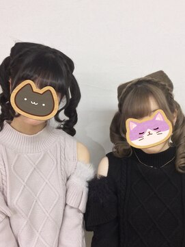 ヘアアンドメイク ゼン ヨコハマ(Hair&Make ZEN YOKOHAMA) 猫耳・編み込みカチューシャのコロネツイン巻き