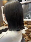 切りっぱなしボブ.