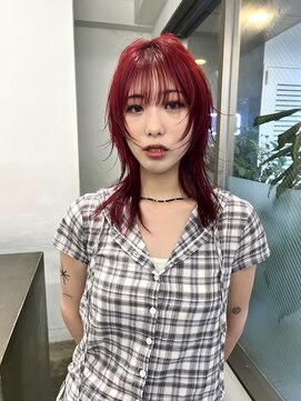 レコ 渋谷(LECO) シャギーレッドヘアー