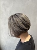 白髪ぼかしグレージュ