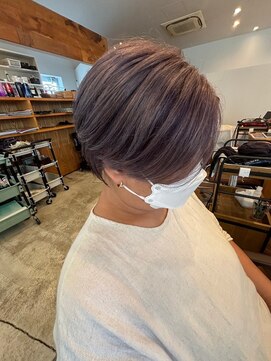 カノエ 山口小郡店(canoe) ブリーチ無しwカラー グレー