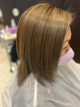 ヘアショップエヌアンドエー 久喜 栗橋店(hairshop N&A) 秋冬艶カラー ナチュラルハイライト 髪質改善トリートメント