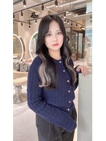 ロンド レア 天神大名店(Lond Le’a) グレージュカラーイヤリングカラーケアブリーチハイトーン韓国