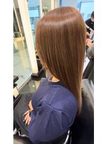 エアー 銀座タワー(AIR)&nbsp;プレミアムケアカラー/縮毛矯正/ツヤ髪スタイル【榛葉】