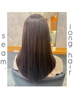 シーム(seam.)&nbsp;簡単セット・ワイドバングロング◎どんな髪質・毛量・年齢もOK！
