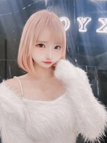 ラピス 渋谷本店(Lapis) ホワイトピンクボブ/エクステ/ブリーチ/トリートメント