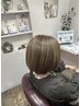 【人気】脱白髪染めハイライト＋美髪トリートメント＃白髪ぼかし