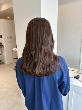 シュプール(SPUR) ナチュラルブラウン大人可愛い小顔セミロングヘア20代30代40代