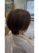 アース 上本町店(HAIR&MAKE EARTH)&nbsp;30代40代◎秋色アッシュグレージュくびれショート