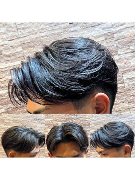 アールドボーテ 理容室(R de Beaute) 銀座 七三分け フェザーパーマ