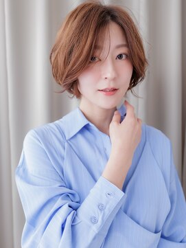 カバーヘア 上尾西口店(COVER HAIR) フォックスカラーアシンメトリー小顔かきあげボブZ上尾20代30代