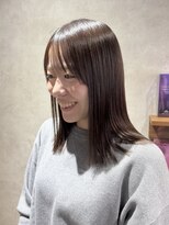 エンクス(enx)&nbsp;着物ヘア/大人ガーリー/ダークアッシュ似合わせカットSK128