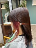 イメチェンチェリーブラウンフェミニンモードダークアッシュ
