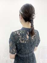 シアー(sheer)&nbsp;《sheer/氏家》#結婚式お呼ばれ#タイト#ヘアセット#編みおろし