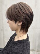 ギークス(GEEKS)&nbsp;【GEEKS渋谷】シースルーマッシュウルフ/オリーブグレージュ/