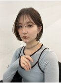 2wayバング/ショートボブ/地毛風カラー/顔まわりカット/小顔ボブ