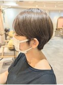 丸みショート/白髪ぼかしハイライト/40代/50代/60代/金沢八景