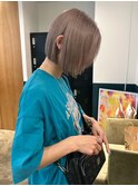 ダークパープル/ナチュラルショート/夏のヘアアレンジ/千葉駅