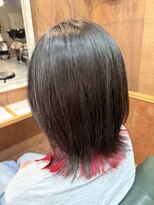ヘアーサロン アトリエ(Hair salon ATORIE)&nbsp;ミディアムレイヤーインナーカラーレッド