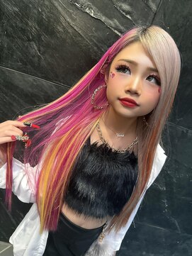 ビューティ スタジオ モッズ 渋谷(beauty studio M.O.D shibuya) ピンクベージュ×ピンクアッシュハイライト
