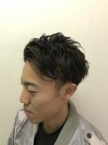 パティオンツー(PATIONN2)&nbsp;メンズ刈り上げアップバングツーブロックオールバックスタイル