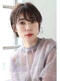 大人かわいい丸みショート