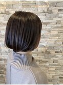 『ナチュラルボブ×マットグレージュ』大人女子のこなれStyle☆