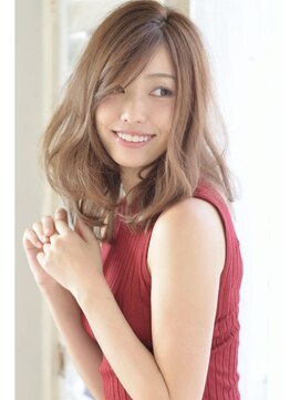 グランアージュ 柏西口店(grandage) エアリーふわミディセミロング #ココアブラウン#20代30代40代#柏