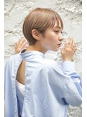 大人可愛い20代30代40代黒髪前下がりショートボブ丸みショート◎