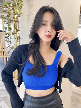 アリスバイアフロート 自由が丘(ALICe by AFLOAT) 韓国くびれヘアブリーチなしでできるネビージュ艶カラー