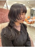 【高椋】黒髪ロングウルフ