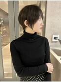 大人可愛い20代30代40代インナーカラー小顔ショートボブ