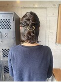 ハーフアップアレンジ