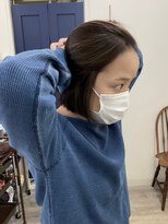 ラゴム 池袋(LAGOM)&nbsp;切りっぱなしボブ/美髪/ピンクブラウン[池袋/髪質改善]